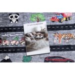 Kab. BAMBINO 2092 mosható szőnyeg Utcák, autók gyerekeknek csúszásgátló - antracit 80x150 cm