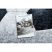BAMBINO 2139 kör mosható szőnyeg - foci gyerekeknek csúszásgátló - fekete / fehér kör 120 cm