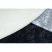 BAMBINO 2139 kör mosható szőnyeg - foci gyerekeknek csúszásgátló - fekete / fehér kör 120 cm