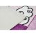 BAMBINO 2285 mosható szőnyeg komló, számok gyerekeknek csúszásgátló - rózsaszín 80x150 cm