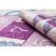 BAMBINO 2285 mosható szőnyeg komló, számok gyerekeknek csúszásgátló - rózsaszín 80x150 cm