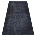 Kab. ANDRE 1058 mosható szőnyeg vintage csúszásgátló - fekete / kék  120x170 cm