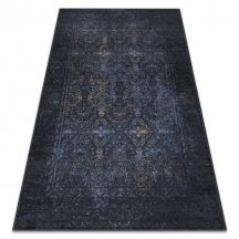   ANDRE 1058 mosható szőnyeg vintage csúszásgátló - fekete / kék  120x170 cm