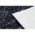 ANDRE 1058 mosható szőnyeg vintage csúszásgátló - fekete / kék  120x170 cm