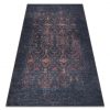 ANDRE 1013 mosható szőnyeg vintage csúszásgátló - fekete / terrakotta  80x150 cm