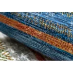 Kab. ANDRE 35950 mosható szőnyeg Lines, geometriai csúszásgátló - kék / sárga 80x200 cm