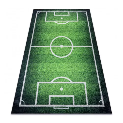 Kab. BAMBINO 58690 mosható szőnyeg Pálya, foci gyerekeknek csúszásgátló - zöld  200x290 cm