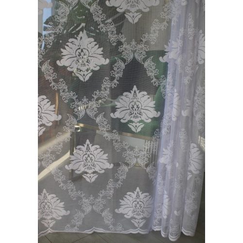 Kész függöny Amelia fehér 21 Barok mintás 200x180cm