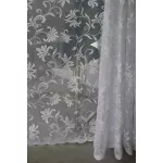 TRD. Kész függöny Amelia fehér Liliom virág mintás 300x160cm