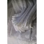 TRD. Kész függöny Amelia fehér Liliom virág mintás 300x160cm