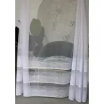 TRD. Kész függöny Amelia fehér modern csíkos mintás 200x180cm