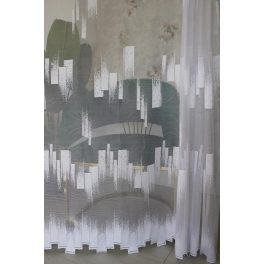   TRD. Kész függöny Amelia fehér Parketta mintás  200x160cm