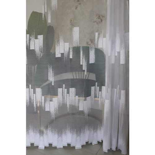 Kész függöny Amelia fehér Parketta mintás  200x160cm
