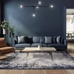 ASY pl Kuza 200x290cm Border Navy