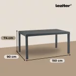 Hellma 4+1 kerti bútor garnitúra szett