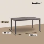 Hella műanyag kerti asztal