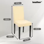 Megan 6+1 étkező garnitúra fehér-bézs