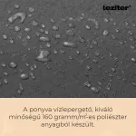 Gina kerti napernyő szürke 300 cm