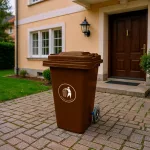 Hulladéktároló 240L barna