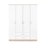 Miami gardróbszekrény 160x205 cm fehér-sonoma tölgy