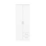 Miami gardróbszekrény 80x205 cm fehér-fehér