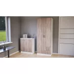 Miami gardróbszekrény 80x205 cm yorki tölgy-fehér