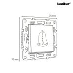 Nova csengő kapcsoló 101N szürke