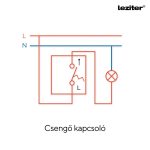 Nova csengő kapcsoló 101N szürke