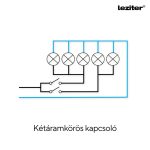 Nova csillárkapcsoló keret nélkül 105 fehér