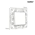 Nova kereszt kapcsoló 107 szürke