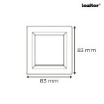 Nova egy áramkörös egypólusú kapcsoló 101 fehér kerettel