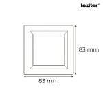 Nova kereszt kapcsoló 107 fehér kerettel