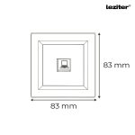 Nova UTP aljzat RJA-45 fehér kerettel