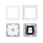 Nova UTP aljzat RJA-45 fehér kerettel