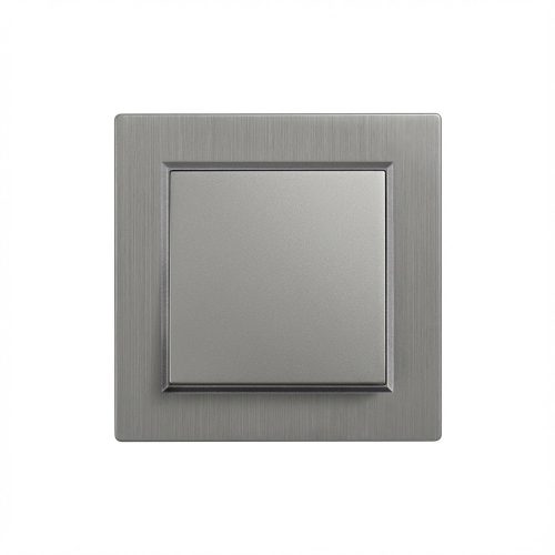 Nova egy áramkörös egypólusú kapcsoló 101 szürke szálcsiszolt kerettel