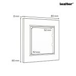 Nova TV csatlakozóaljzat szürke szálcsiszolt kerettel