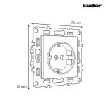 Nova IV négy dugalj szürke szálcsiszolt kerettel