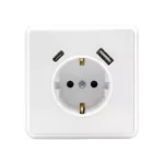 Nova csatlakozóaljzat USB csatlakozóval fehér