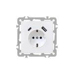 Nova csatlakozóaljzat USB csatlakozóval fehér