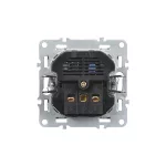 Nova csatlakozóaljzat USB csatlakozóval szürke