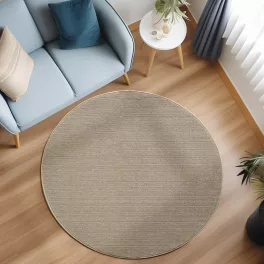 Ay. LOOM 4300 120 x 120 cm bézs modern kör szőnyeg