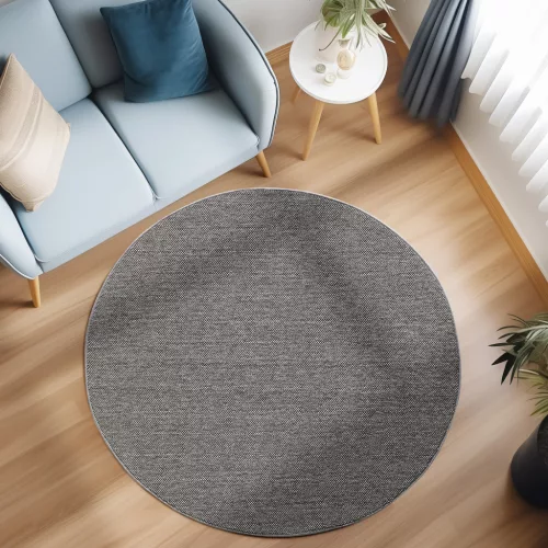 Ay. LOOM 4300 120 x 120 cm szürke modern kör szőnyeg
