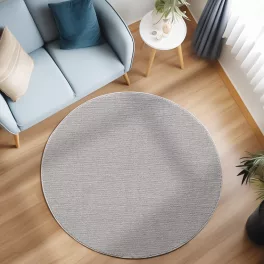 Ay. LOOM 4300 120 x 120 cm ezüst modern kör szőnyeg