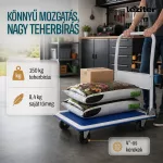 Szállító raktári kézikocsi 150 Kg