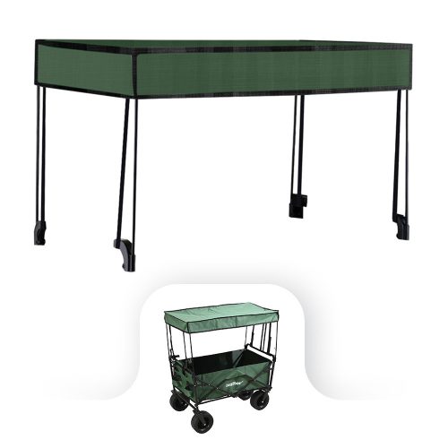 Strandkocsi prémium tető zöld