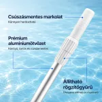 Teleszkópos rúd medence tisztító hálóhoz LMTH-01 2x180 cm, 0,8 mm, ezüst