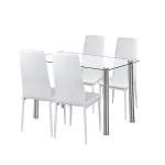 Nolen 4+1 étkező garnitúra fehér