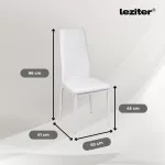 Nolen 4+1 étkező garnitúra fehér