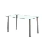 Berna 140 cm szögletes üveg étkezőasztal