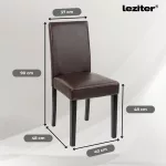 Mira 4+1 étkező garnitúra fehér-barna